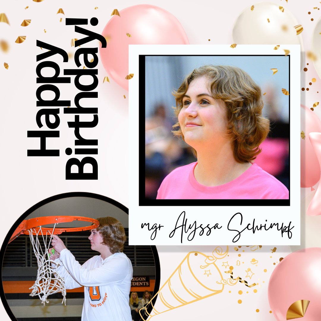 🎉 Happy 18th Birthday to our amazing team manager, Alyssa Schrimpf! 🎂 Let's make this year unforgettable! 🎈