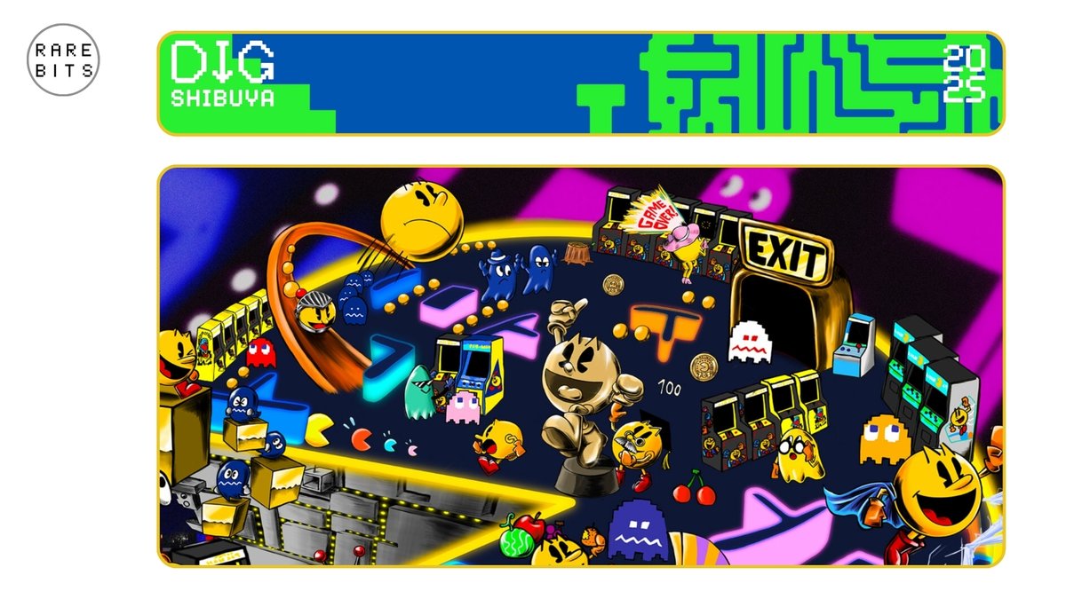 chrisberlin's tweet photo. Get ready to chase digital ghosts in Tokyo! @flickplayapp & @BandaiNamcoUS are bringing a Pokémon Go-style hunt for Pac-Man's 45th! 
🕹️ Hunt for exclusive NFTs in Shibuya next Feb during DIG Festival. More goodies worldwide soon! #PacMan45th #NFTs #TokyoHunt