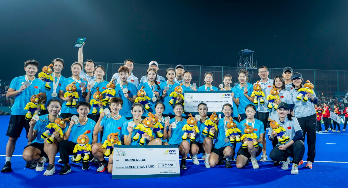 asia_hockey's tweet photo. China Wins Silver medel in Bihar Women’s Asian Champions Trophy Rajgir 2024
#BWACT2024
#asiahockey
@FIH_Hockey
@TheHockeyIndia https://t.co/HjiUpeCri8