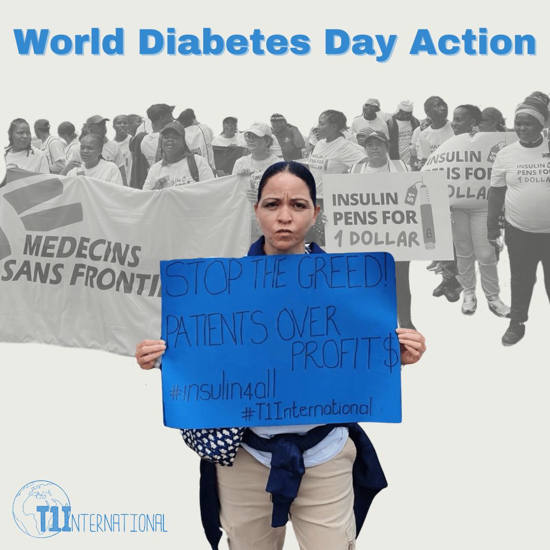 t1international's tweet photo. 2024 World Diabetes Day saw T1I advocates rally for insulin accessibility. Global Advocate Janice joined groups like MSF, Santé Diabète, and more to demand Novo Nordisk drop insulin pen prices to $1. WA's #insulin4all chapter also protested in Seattle. Thanks for supporting! #WWD https://t.co/FP4VQRnZct