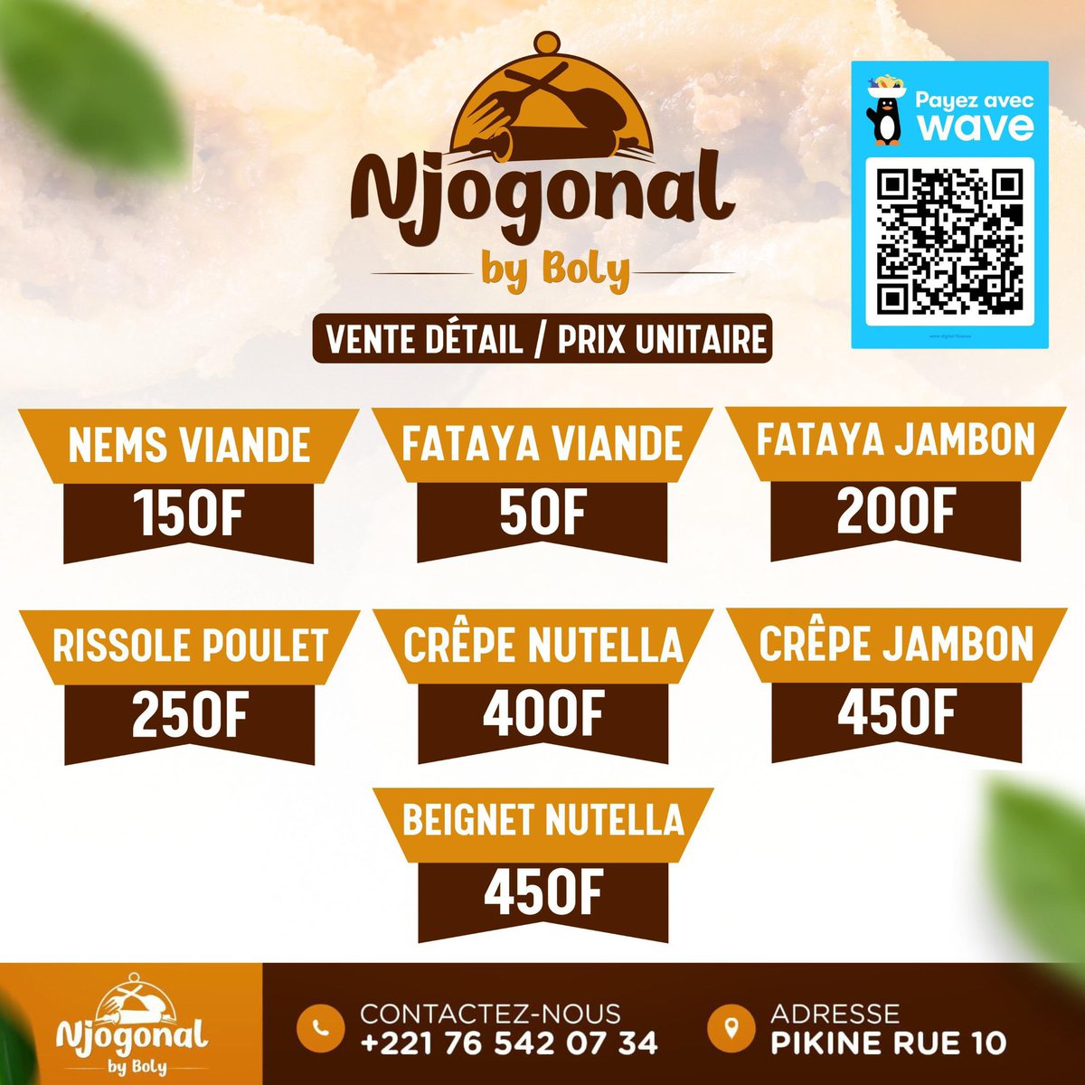 njogonalbyboly's tweet photo. 🚨 Tout est disponible Fataya , Nems , Rissoles , Crêpe , Beignet Nutella..
🚚Livraison à partir de 500F
☎️ 76 542 07 34
https://t.co/hoH1w9Jfu6…
@Nabyleu @bathiedrizzy @sophiagueye2 @mouss__M @DiorfallGueye2 @JobKaay
#crêpe #beignetnutella #fataya #food #Nem #rissole https://t.co/LHprd6bDlT