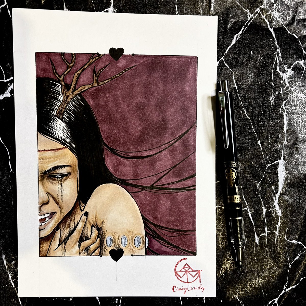 CiambyCimby's tweet photo. Vicetober day: 22 𝐇𝐞𝐚𝐫𝐭𝐛𝐫𝐞𝐚𝐤  |

#art #illustration #digitalart #horror #vicetober #vicetober2024 #darkart #artist https://t.co/ll1Zw9YEqH