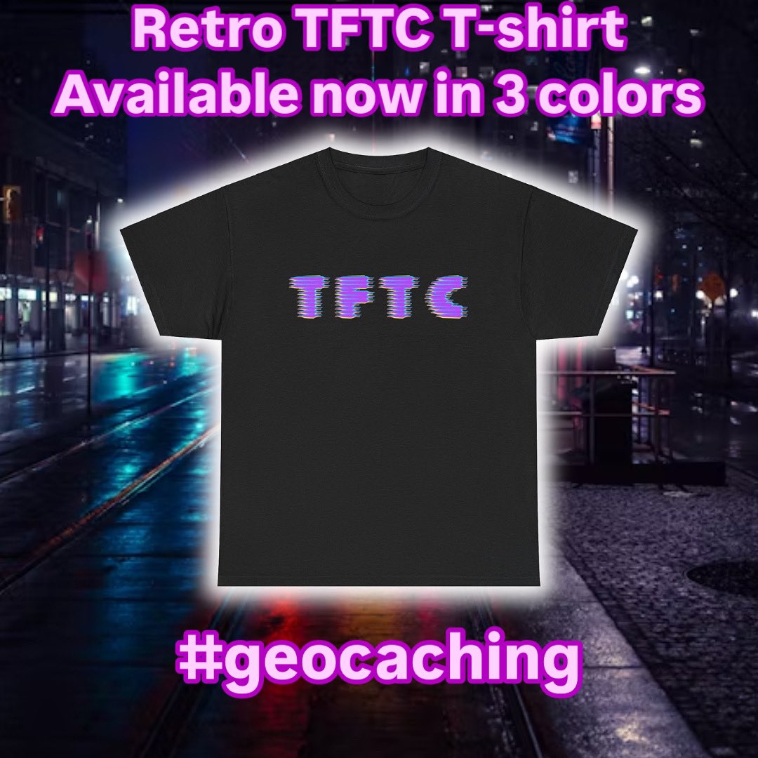 The TFTC retro #Geocaching T-shirt. Available now in 3 colors, and 6 sizes. Check it out here ⤵️
theabsoluteoutdoors.com/products/tftc-…