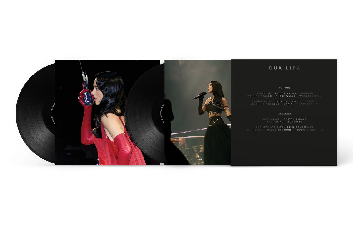 lipamerch's tweet photo. With spot gloss text detailing and a special die cut front cover, fans are able to swap the main album cover to one of 3 other images from the special show
 
Includes 2LPs, four exclusive images captured on the night and a 8 page booklet. https://t.co/jt12BUjTjB
