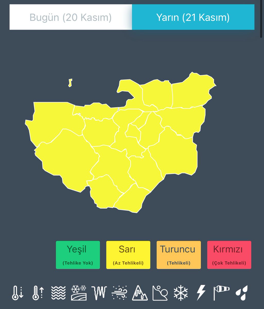 bursailmem16's tweet photo. 🌀Meteorolojik Uyarı⚠️

🗓️ Bu akşam saatlerinden itibaren ilimiz genelinde güney ve güneybatı yönlerden kuvvetli rüzgar ve fırtına (50-80 km/saat), yüksek kesimlerinde yer yer kuvvetli fırtına (70-90 km/saat) şeklinde esmesi beklenmektedir.

⚠️ Meydana gelebilecek olumsuzluklara karşı okul ve çevresinde dikkatli ve tedbirli olunmalıdır.

@tcmeb @Alireisoglu34