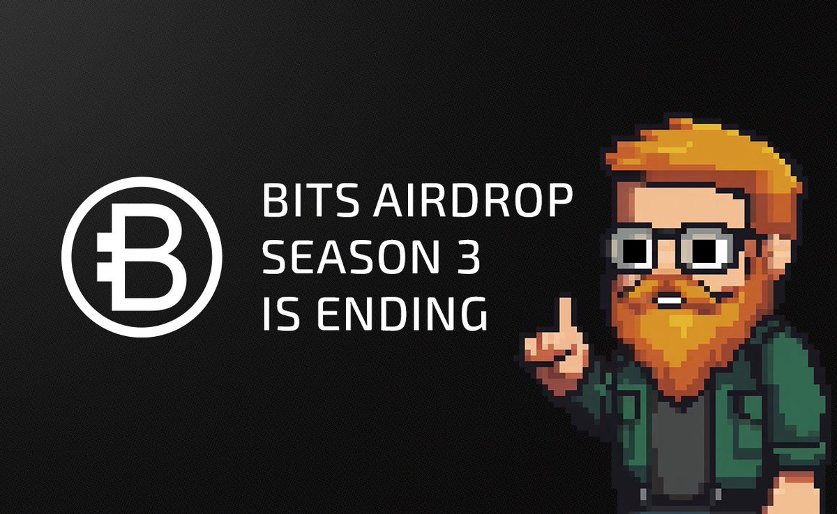 bits_center's tweet photo. Bits Season 3 Airdrop is Ending Soon – Don’t Miss Out🚀

Maximize your Bits before time runs out:

✔️ Claim rewards with daily check-ins
✔️ Farm Bits every 3 hours
✔️ Invite your friends for extra bonuses
✔️ Complete daily tasks to boost your stash

Think you’re all set? Double-check your progress — every Bit counts! 👀