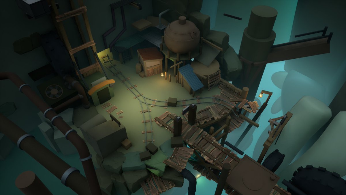 Virgilia_3D's tweet image. Here is a current update of my environment!  I added some colors and progressed a lot in the woodkit. (i know one is poisongreen xD) 

 #3D #3Denvironment #environment #UnrealEngine #art #artist #3dartist #Blockout #Blender #stylized