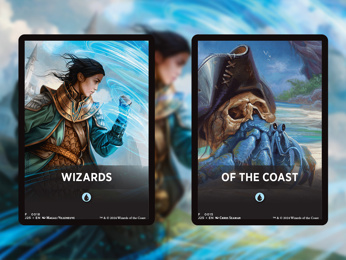 wizards_magic's tweet photo. A few #MTGJumpstart pack pair nicknames for when you get them:
⭐ Copied (R) + Bookworms (U) = Late Homework
⭐ Landfall (G) + Pirates (U) = X Marks the Spot
⭐ Wizards (U) + Of the Coast (U) = Ruining the Game
See the full pack contents: https://t.co/rsdDtcPwHb https://t.co/7uWJ2ulc9B