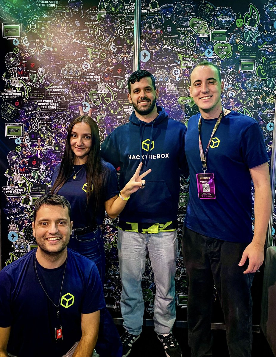 Hack The Box (@hackthebox_eu) on Twitter photo ¡Re piola! 🔥
As always, we had a blast at <a href="/ekoparty/">Ekoparty | Hacking everything</a>. Thank you all for joining us for a chat and some free swag. Hope to see you again soon xx
#HackTheBox #hTB #Cybersecurity #InformationSecurity #Hacking #Ekoparty ¡Re piola! 🔥
As always, we had a blast at <a href="/ekoparty/">Ekoparty | Hacking everything</a>. Thank you all for joining us for a chat and some free swag. Hope to see you again soon xx
#HackTheBox #hTB #Cybersecurity #InformationSecurity #Hacking #Ekoparty