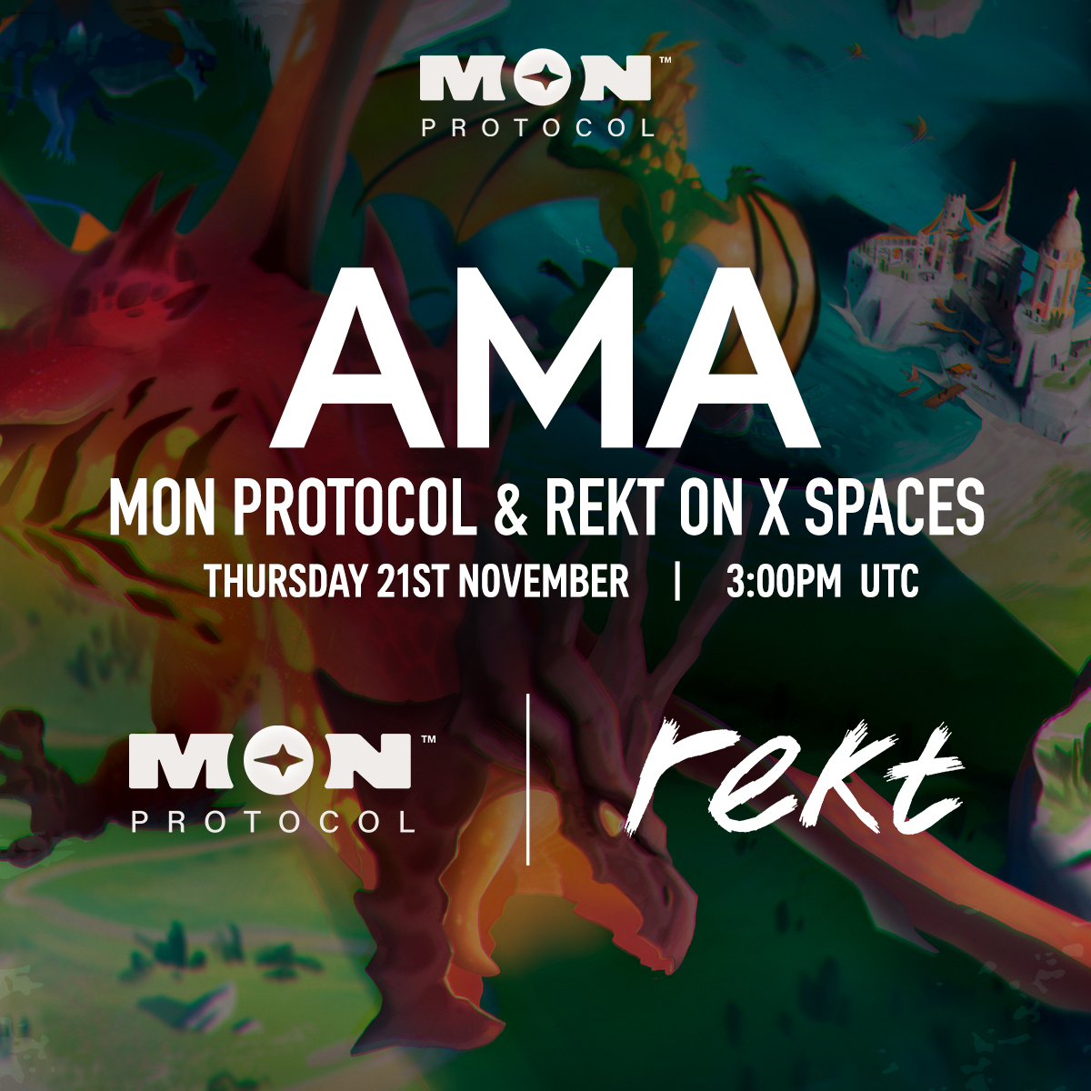 MON Protocol x Rekt Coin

Join us for an AMA with <a href="/RektCoin/">Rekt Coin</a>!

Explore the essence of rekt culture and get a sneak peek at their upcoming ventures!

x.com/i/spaces/1djGX…
