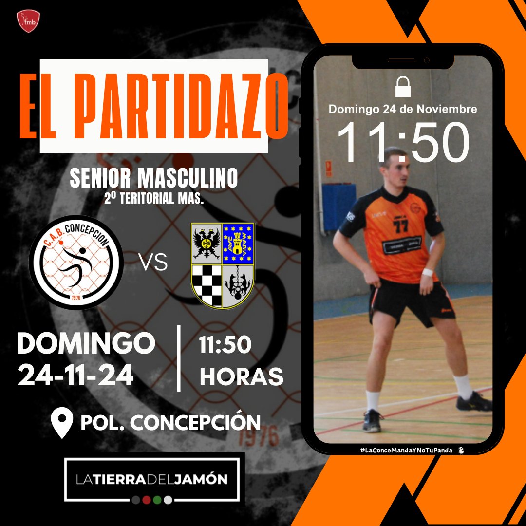🚨Jornada clave para nuestro primer equipo masculino contra BM Recuerdo.

ℹ️Los seniors buscarán seguir invictos y quedarse con el primer puesto de la clasificación

🧡El Equipo te necesita a ti también, ven a apoyarlos el domingo a las 11:50 en la Conce.

#Concepcioners