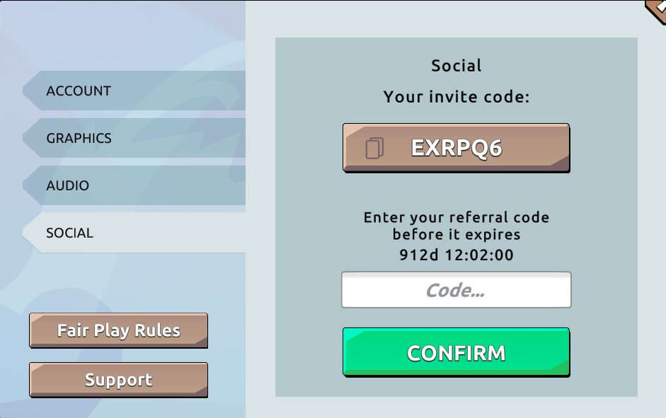 Familia para los miembros de la comunidad que jueguen WF
Aquí os dejo mi referido: EXRPQ6   😉