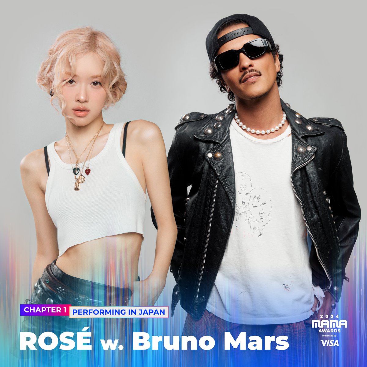 [#2024MAMA] Performing Artist | 11/22 (KST/JST) JAPAN #ROSÉ w. #BrunoMars

📢2024 MAMA AWARDS Lineup

Please give a warm welcome to
ROSÉ w. Bruno Mars to join 2024 MAMA AWARDS as a performer✨

BIG BLUR : What is Real?
2024 MAMA AWARDS

2024.11.21 7PM (PST) Dolby Theatre, US