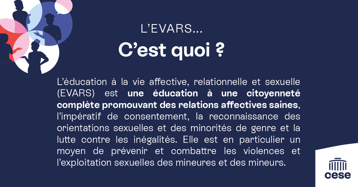 lecese's tweet photo. #Journeeinternationaledesdroitsdelenfant 🧒

L’éducation à la vie affective, relationnelle et sexuelle (EVARS) est un moyen pour détecter les enfants victimes d'inceste ou d'agression sexuelle, 160 000 enfants par an seraient victimes d'agression sexuelle

Dans l'avis "Éduquer à la vie affective, relationnelles et sexuelle" rapporté par Cécile Gondard-Lalanne & @Evanne_JR le CESE insiste sur la nécessité de reconnaître et consacrer l’EVARS dans tous les espaces accueillant des enfants et des jeunes

L'avis 👉  https://t.co/Q7c5jh5Fgo