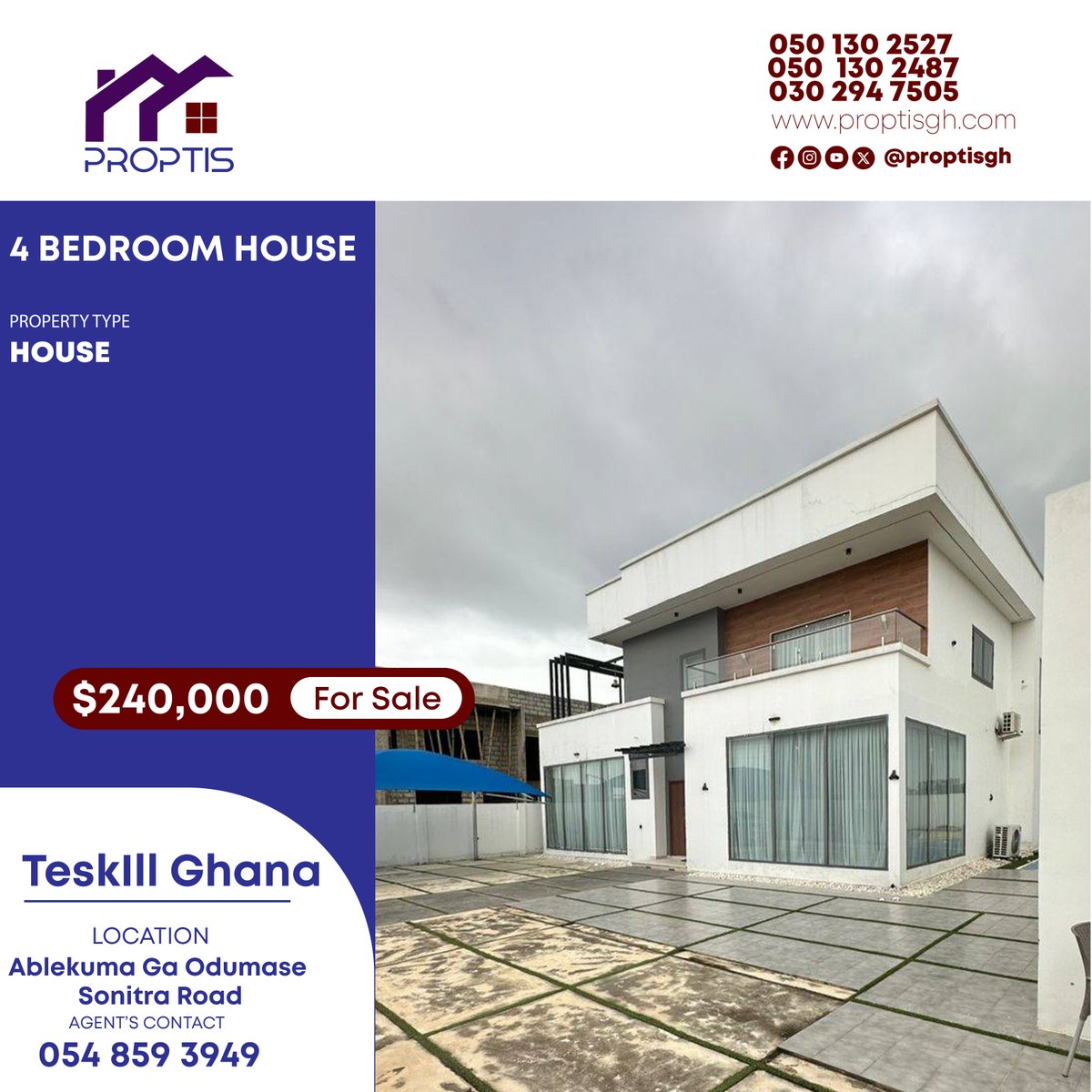 ProptisGh's tweet photo. Executive newly built 4 bedroom house
For sale

location : Ablekuma Ga Odumase Sonitra Road 
Contact : 054 859 3949

#proptisgh #eastlegon #letsrent #decor #talkproptis #ghanaproperty #apartment #terrifictuesday #luxuryhomes #property #sale #rent #tseaddo #ghana #realtor #spintex https://t.co/3udzJ1ljIs