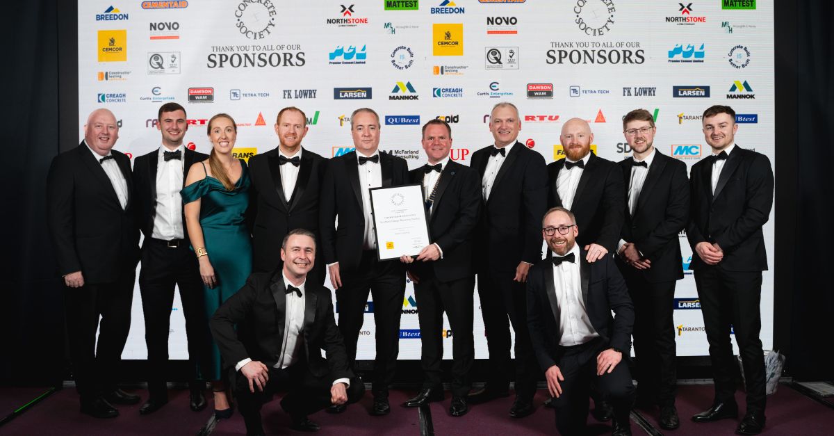 We attended the 2024 NI Concrete Society Awards—an inspiring evening celebrating industry achievements.

We were proud to receive a Certificate of Achievement for the Newhurst Energy from Waste Facility. Congratulations to the entire project team! 
#DesignedbyDorans