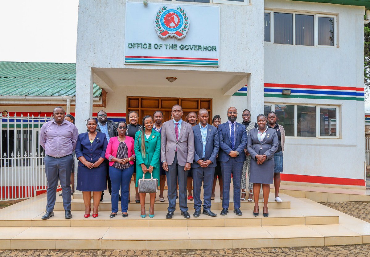 KenyaRedCross's tweet photo. Today, we inaugurated Dr. Paul Kimani Wamatangi as the county patron of Kenya Red Cross and signed a Memorandum of Understanding (MOU) at the Kiambu County Government Offices.

The MOU focuses on enhancing disaster response, risk reduction & contingency planning, reinforcing the strategic partnership between Kenya Red Cross and the county government.