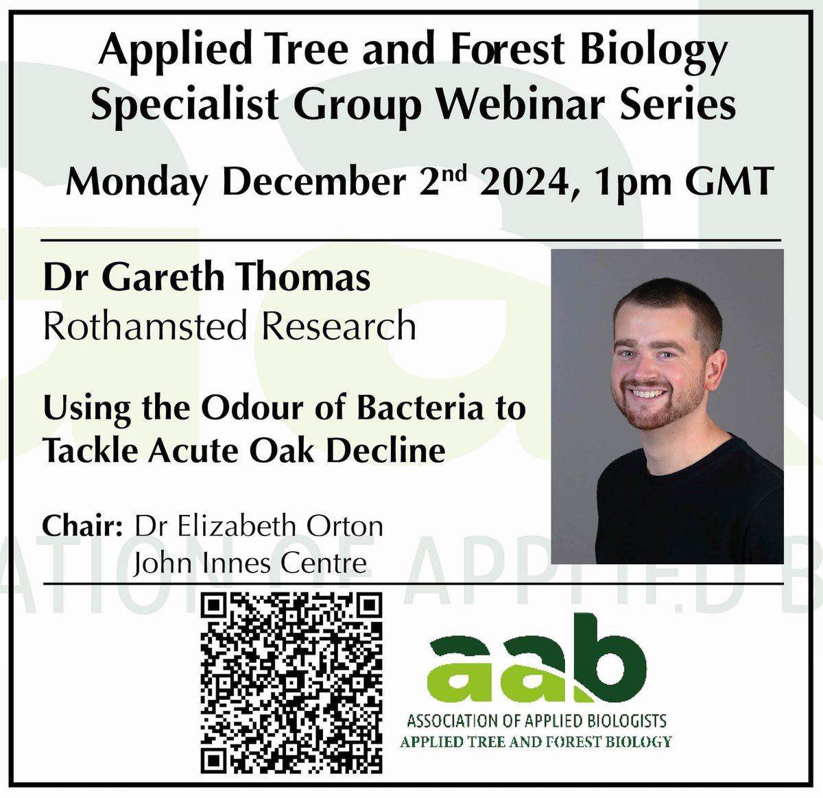 Don't miss this free webinar, sign up here: aab.org.uk/event/applied-…

#biology #forests <a href="/AABiologists/">AAB @aabiologists.bsky.social</a> <a href="/G_A_Thomas/">Gareth Thomas</a>