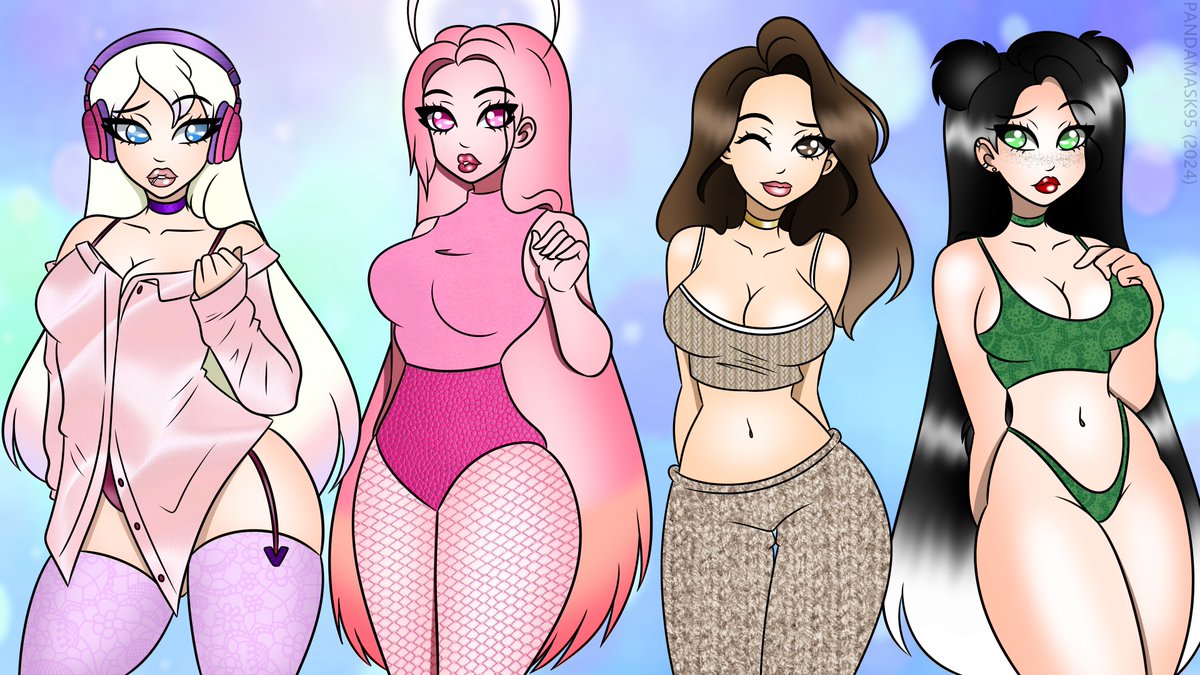PandaMask95's tweet photo. The Girls of Discord~
#fyp #FYP #ForYouPage #FreelanceDigitalArtist #Freelance #Digital #FireAlpaca #GirlsOfDiscord #Discord #VenomVisions #HazeySong #Furberus #PandaMask95 #2024 https://t.co/dQsib10jf5