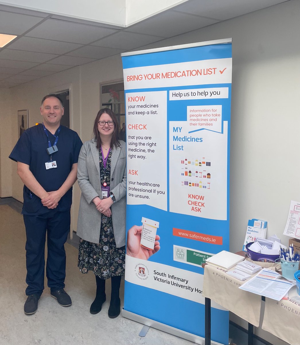 South Infirmary Victoria University Hospital (@sivuh) on Twitter photo Our Pharmacy and Nurse Practice Development Teams are today creating awareness about medication safety. Following on from #MedSafetyWeek We continuously engage with members of the Multidisciplinary Team & Service Users.
<a href="/IMSN_ie/">IMSN</a> @HrSswhg <a href="/BridAOSullivan/">Bridie O'Sullivan</a>
<a href="/theHPAI/">Hospital Pharmacists' Association of Ireland</a> #medsafetyweek Our Pharmacy and Nurse Practice Development Teams are today creating awareness about medication safety. Following on from #MedSafetyWeek We continuously engage with members of the Multidisciplinary Team & Service Users.
<a href="/IMSN_ie/">IMSN</a> @HrSswhg <a href="/BridAOSullivan/">Bridie O'Sullivan</a>
<a href="/theHPAI/">Hospital Pharmacists' Association of Ireland</a> #medsafetyweek