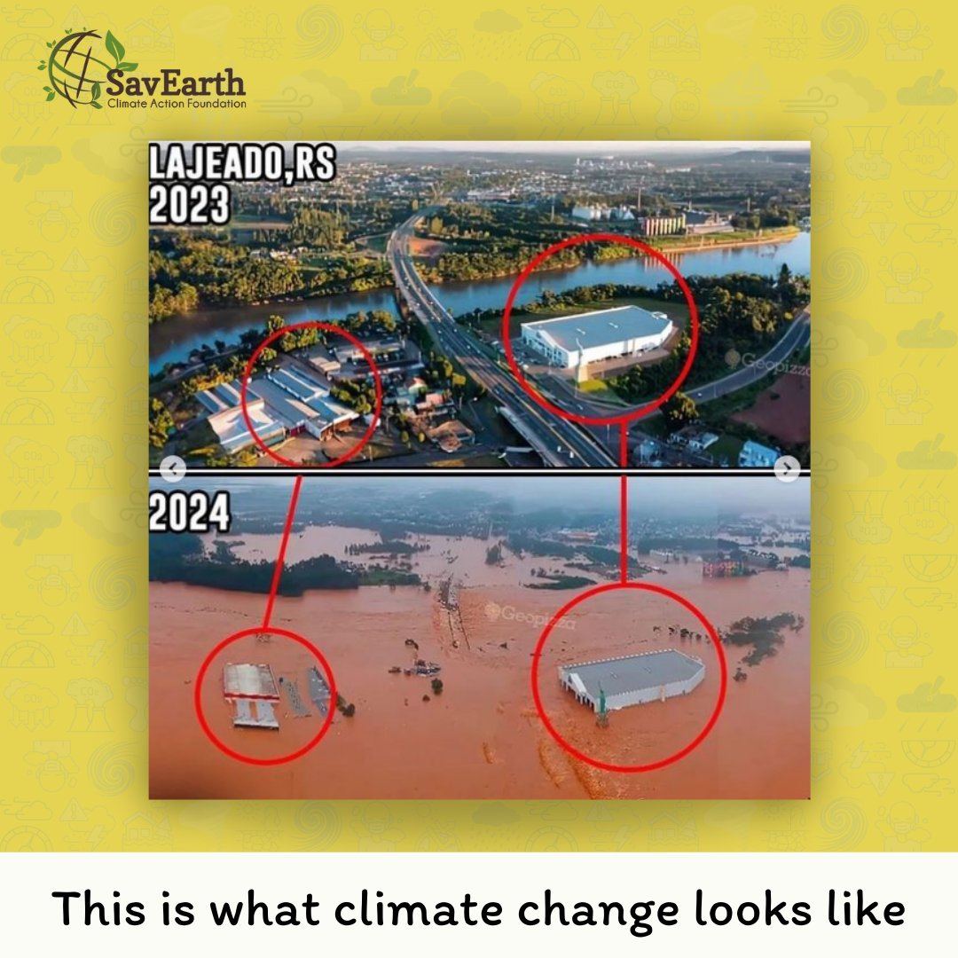 And it's kinda just the beginning...

Earlier this year, floods in southern Brazil affected about 2.4 million people, causing 183 deaths (per official record).

If we allow climate change to continue unchecked, extreme weather events will become the norm

#savearth #Election2024