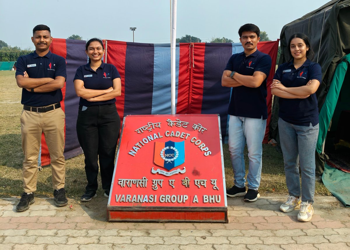 expacadetprogr1's tweet photo. 📍EXPA CADET Program at EBSB Varanasi
Directorate: Uttar Pradesh
176 Cadets | 4 Trainers

A big thank you to Col. Amar Singh for his leadership and support in making this training successful! 💪🌟

#ncc #ncccamp #cadetprogram #nccalumnitrainers #personality #development https://t.co/osfjpbFM2B