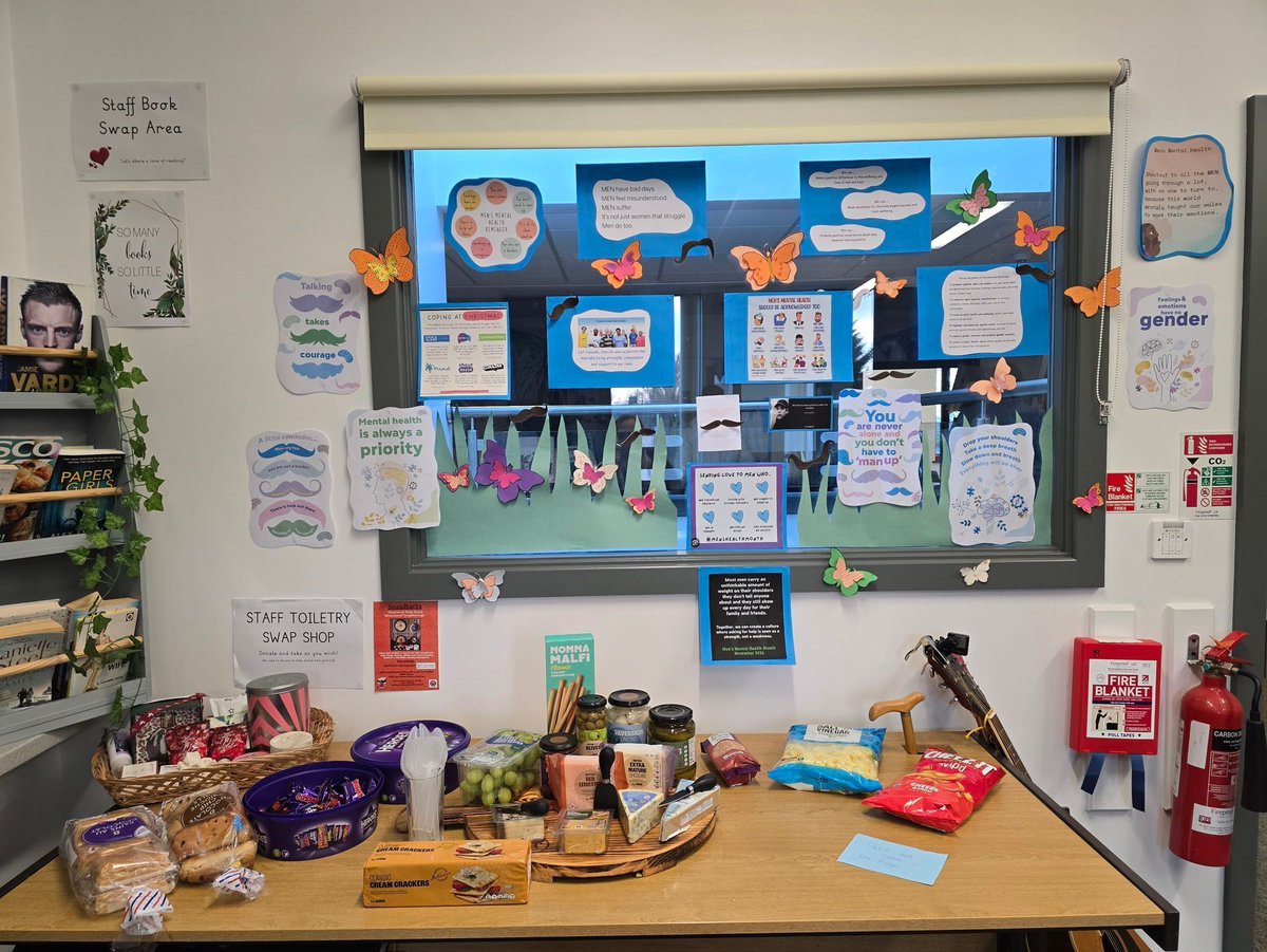 Today we celebrated International Men's Day by wearing blue and a tie. We also treated our staff to a lovely cheeseboard, with thanks to our well-being team! #InternationalMensDay