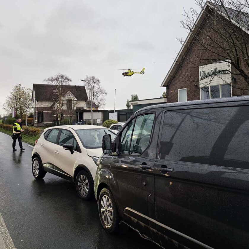 Aanrijding door onwel wording op de Schipholweg