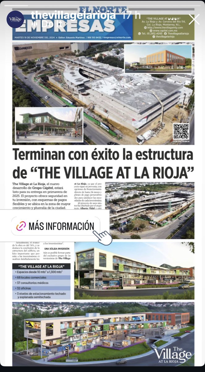 CeronProyectos's tweet image. Proyecto de Usos Mixtos The Village at La Rioja #ProjectManagement #GerenciadeProyectos #AdministracióndeObra #AdministracióndeProyectos #direcciondeobra #supervisióndeobra #desarrolloinmobiliario #negociosinmobiliarios #construccion #obras #proyectos #leanconstruction