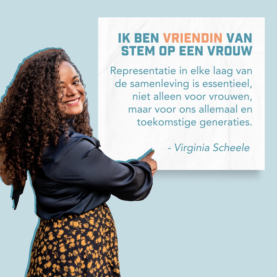 Lees waarom Virginia Scheele Vriendin is geworden van Stem op een Vrouw

Je helpt ons om meer diverse vrouwen en meisjes te betrekken bij de politiek, vrouwelijke politici te ondersteunen en bij te dragen aan een veiligere politieke omgeving.

Sluit je aan stemopeenvrouw.com/vriendinnenclu…