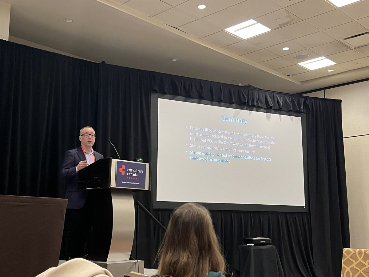 Tasha Jawa (@jawatasha) on Twitter photo Super helpful overview of status epilepticus in the ICU by <a href="/jgordonboyd/">J Gordon Boyd</a> at this morning’s <a href="/CCCForum/">CCCF</a> rounds. My fave takeaway: “If it looks like it hurts to sit on, it’s probably epileptiform”. My supervisor is a rockstar (and not just because he’s the drummer in <a href="/KingstonODNT/">Kingston ODNT</a>)! Super helpful overview of status epilepticus in the ICU by <a href="/jgordonboyd/">J Gordon Boyd</a> at this morning’s <a href="/CCCForum/">CCCF</a> rounds. My fave takeaway: “If it looks like it hurts to sit on, it’s probably epileptiform”. My supervisor is a rockstar (and not just because he’s the drummer in <a href="/KingstonODNT/">Kingston ODNT</a>)!