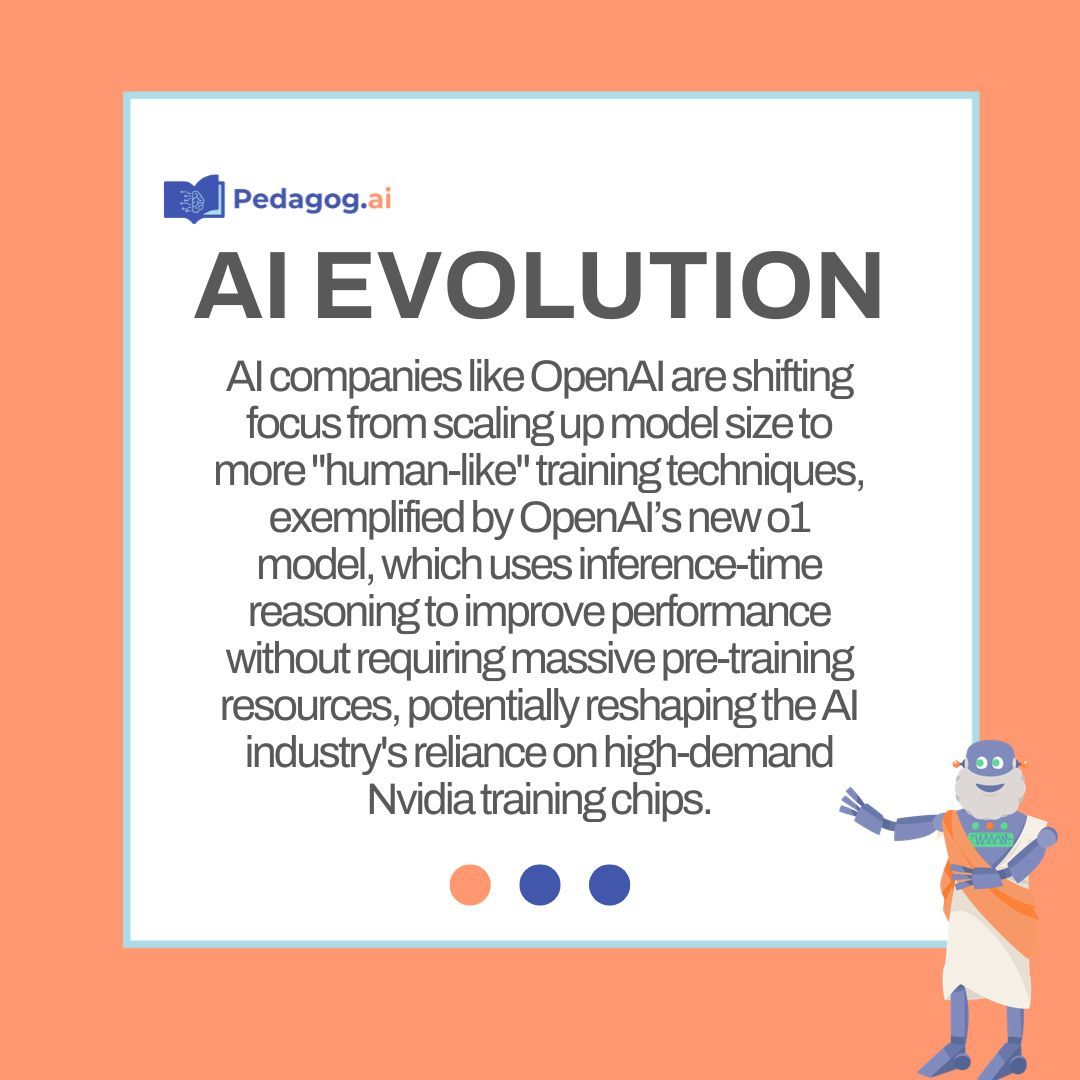 _pedagogy's tweet photo. 🚀 Week of 11/11/24: Major AI Industry Developments 🚀

This week’s industry update covers groundbreaking changes across AI development, retail, and reliability in AI tools:

1️⃣ Redefining AI Growth: With limitations emerging in model scaling, OpenAI and others are exploring human-like training techniques, emphasizing efficient inference over massive pre-training. This shift could reduce dependency on high-demand GPUs, potentially lowering costs and reshaping AI infrastructure. https://t.co/Egk7W3CiTH.

2️⃣ The AI-Enabled Future of Retail**: Retailers are leveraging AI to optimize every aspect—from hyper-personalized experiences and inventory management to enhancing in-store layouts and security. This adoption is transforming both online and brick-and-mortar spaces, boosting customer satisfaction and operational efficiency. https://t.co/aMSVZp2v11.

3️⃣ Detecting AI Hallucinations: Researchers have developed an innovative statistical method to detect “confabulations” (hallucinations) in large language models. This approach improves reliability by identifying conceptual uncertainty, paving the way for more robust AI applications across diverse fields. https://t.co/OgWSTXvLK1.

Stay informed on the latest in AI as these advancements redefine industries and shape the future! #AIUpdate #AIinRetail #OpenAI #AIForecasting