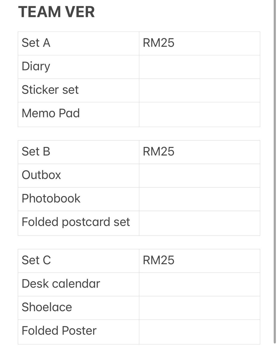 binkierious's tweet photo. Highlight Season’s Greetings 2025

👟 TEAM VER
Loose
Set A: RM 25 ✅
Set B: RM25 ✅
Set C: RM25 ✅

Member set : RM12
Polaroid + Photocard
DJ ✅
GK ✅
YS ❌
DW ✅

#PASARHIGHLIGHT #PASARHIGHLIGHTMY
@pasarHIGHLIGHT_ https://t.co/PkmWsW1aoS
