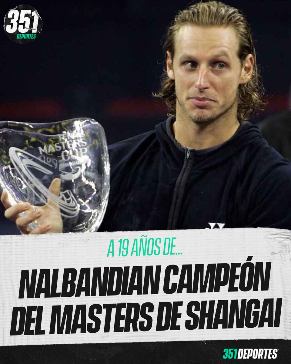 👏🏻 SORPRESA DE SHANGAI

🏆 Un 20 de noviembre de 2005, David Nalbandian se consagró campeón del Masters de Shangai.

🤩 En la final, el unquillense superó a su Majestad Roger Federer 🇨🇭.

👑 El Rey se encontraba en Córdoba organizando sus vacaciones, pero ingresó al torneo como