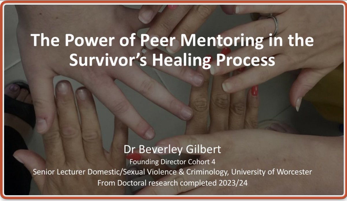 Peer Mentoring. Presenting my doctoral research and a decade of <a href="/Cohort4Women/">Cohort 4 💙💛</a> peer support/mentoring practice. I hope to promote the voice and expressed wishes of women in creating a community of strength and kindness. #byandfor #livedexperience #communitystrength