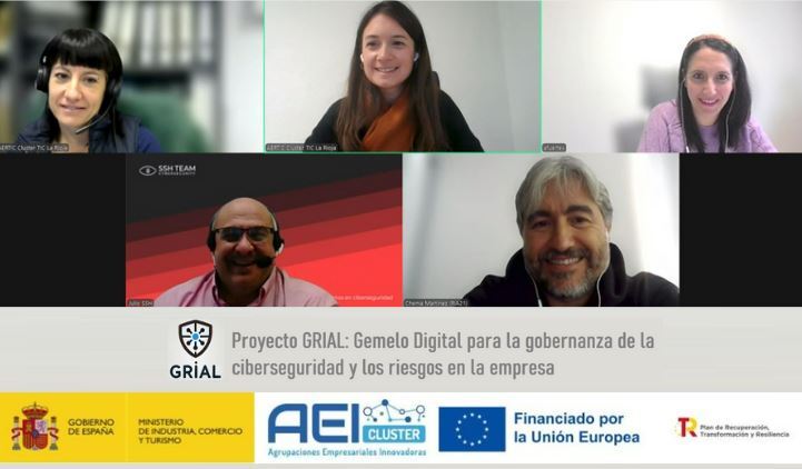 Celebramos la financiación del proyecto 'GRIAL' 🥂
Seguiremos trabajando en su desarrollo, junto a <a href="/ria21_totalgac/">Ria21 - Desarrollos y Soluciones Tecnológicas</a>, <a href="/SSH_Team/">SSH team ciberseguridad</a> y @CTCRioja, para permitir a empresas a gestionar sus activos tecnológicos y evaluar riesgos de ciberseguridad
#Ciberseguridad #Innovación #GRIAL
