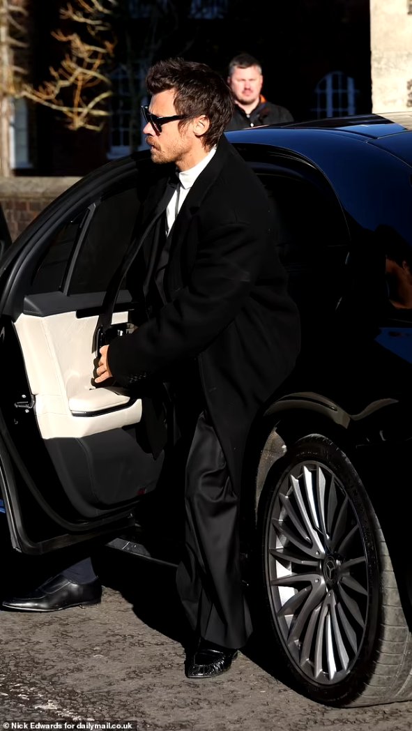 harry in liam's funeral.