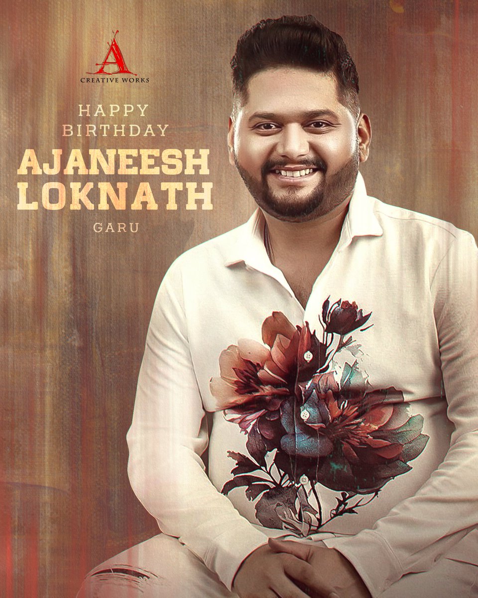 ACreativeWorks_'s tweet photo. Wishing a Happiest Birthday to the Phenomenally talented music composer @AJANEESHB a Happiest Birthday 💐

Wish you many more successful chartbusters ahead 😇 #HBDAjaneeshLoknath https://t.co/MrGD3s3gh3