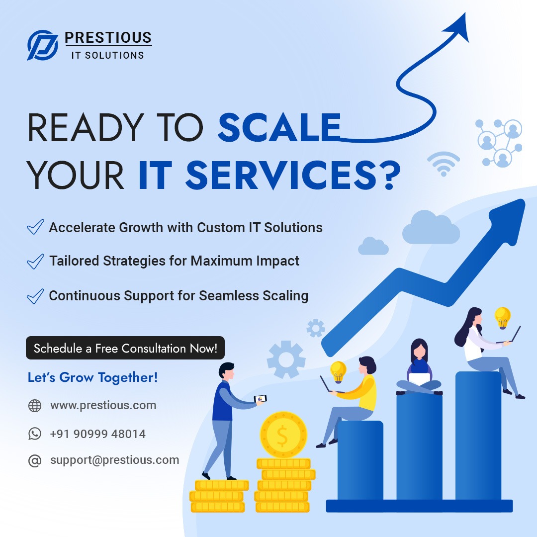 PrestiousI's tweet photo. 🚀 Scale Your IT Services with Prestious IT Solutions!

✔️ Custom IT solutions
✔️ Tailored strategies
✔️ Continuous support

Let’s grow together and achieve success! 🌟

📞 +91 90999 48014
🌐 https://t.co/F5m79lb0NZ

#ITServices #BusinessGrowth #PrestiousITSolutions https://t.co/FcSHVkSevp
