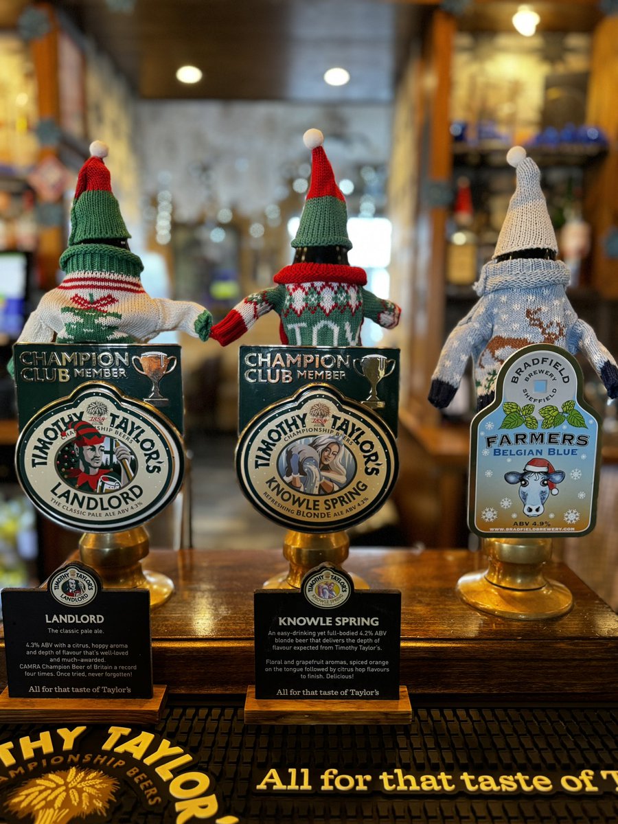 BallWorrall's tweet image. Baby it’s cold outside! But don’t worry - casks have got their Christmas jumpers on! @BradfieldBrew @TimothyTaylors 
#christmas
#belgianblue
#TimothyTaylor
#caskale