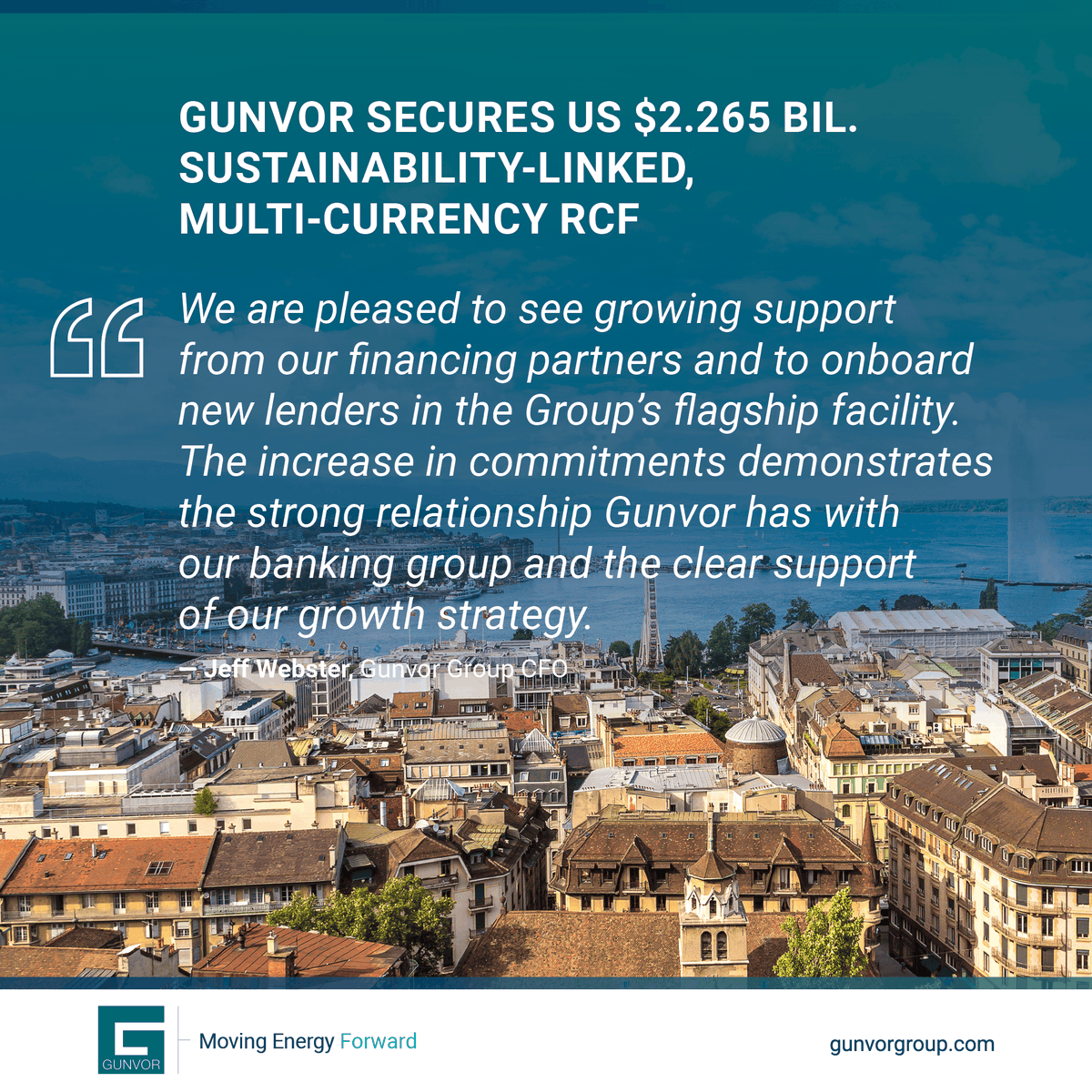 FINANCE // Gunvor has signed a US $2.265 bil. sustainability-linked, multi-currency RCF, with strong support from existing and new banking partners.

Learn more: gunvorgroup.com/news/gunvor-se…

#oott #tradefinance #sustainablity