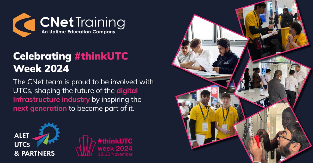 CNet Training (@cnettraining) on Twitter photo The <a href="/CNettraining/">CNet Training</a> Team is excited to help put University Technical Colleges (UTCs) on the education map by celebrating #thinkUTC week.
More on the ALET UTC Digital Futures Programme here:
- lnkd.in/enw7PPvp
More on #thinkUTC here:
- lnkd.in/egyQUTYc The <a href="/CNettraining/">CNet Training</a> Team is excited to help put University Technical Colleges (UTCs) on the education map by celebrating #thinkUTC week.
More on the ALET UTC Digital Futures Programme here:
- lnkd.in/enw7PPvp
More on #thinkUTC here:
- lnkd.in/egyQUTYc