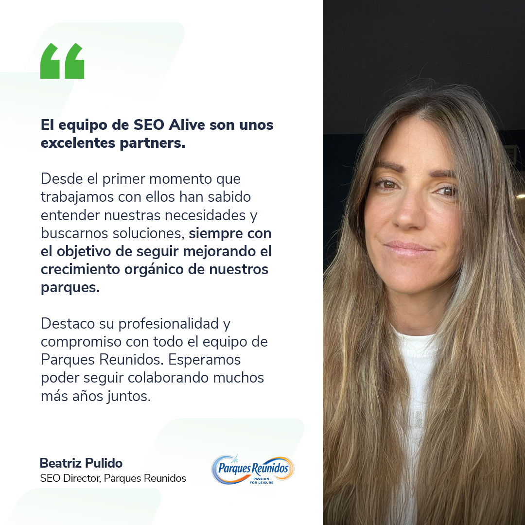 seo_alive_'s tweet photo. 🤩 Los #SEOAlivers trabajan todos los días para ofrecer un servicio de máxima calidad. Y por eso tenemos la alegría recibir comentarios como este ⬇️

Gracias Parques Reunidos por el #feedback.

Descubre nuestros #CasosDeÉxito 👉 https://t.co/BhKmbnY6RZ https://t.co/1LUzlJk6Sc
