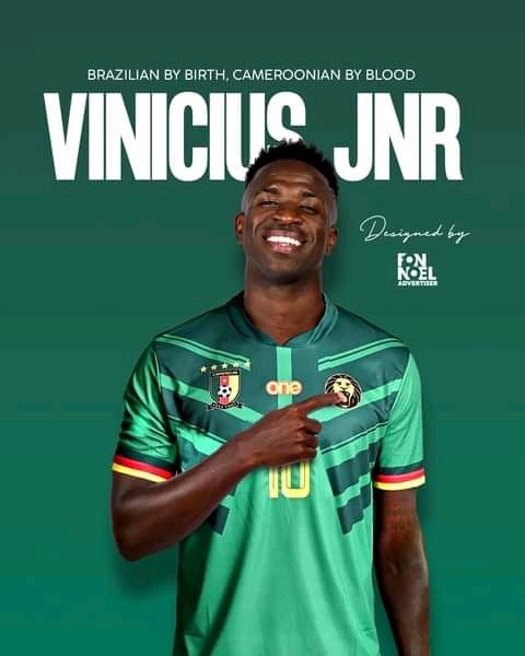 LEquipe237's tweet photo. Bienvenue au continent @vinijr 🇨🇲🔥 https://t.co/oGCYcIadRs