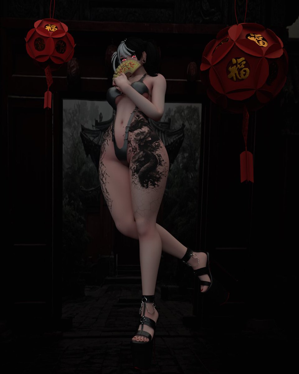 SerendipityVR's tweet photo. Seeing The Dragon, One Is Not Surprised By The Rainbow~
.
.
Renders By Me~
Unreleased Texture By @uwublossemvrc
.
.
#vr #vrc #vrchat #avatar #render #blender #japanese #dragon #texture #bodytexture #tattoos #bodytattoos https://t.co/WSvy112gb2