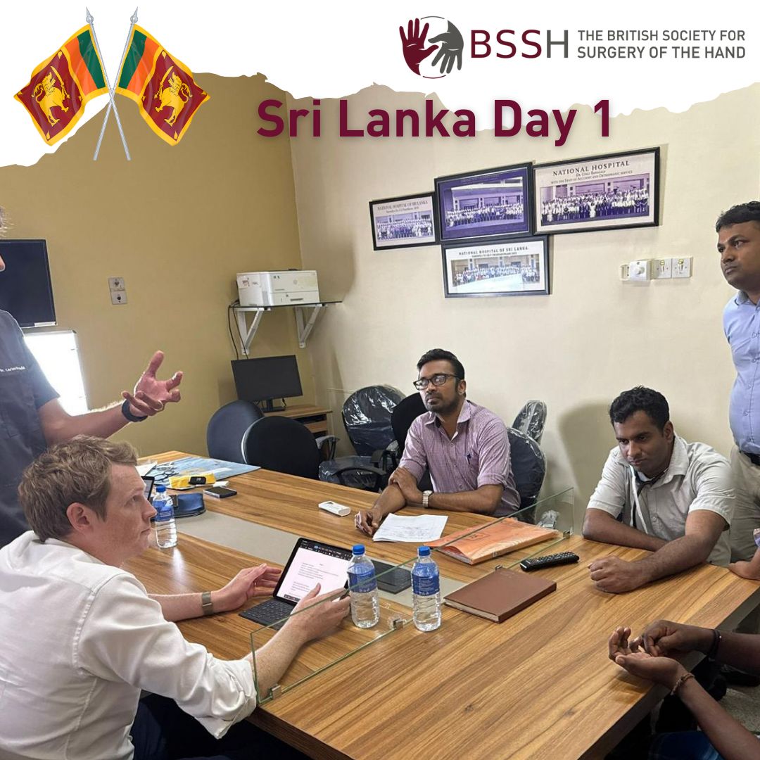 BSSHand's tweet image. 🌍✋ Day 1 in Sri Lanka!

Our BSSH team kicked off an inspiring week at the National Hospital, Colombo, with Dr. Melanie Amarasooriya, a top Orthopaedic Surgeon &amp;amp; our Sri Lankan Hand Society link.

Stay tuned! 💪

#BSSH #HandSurgery #GlobalHealth #SriLanka #Collaboration