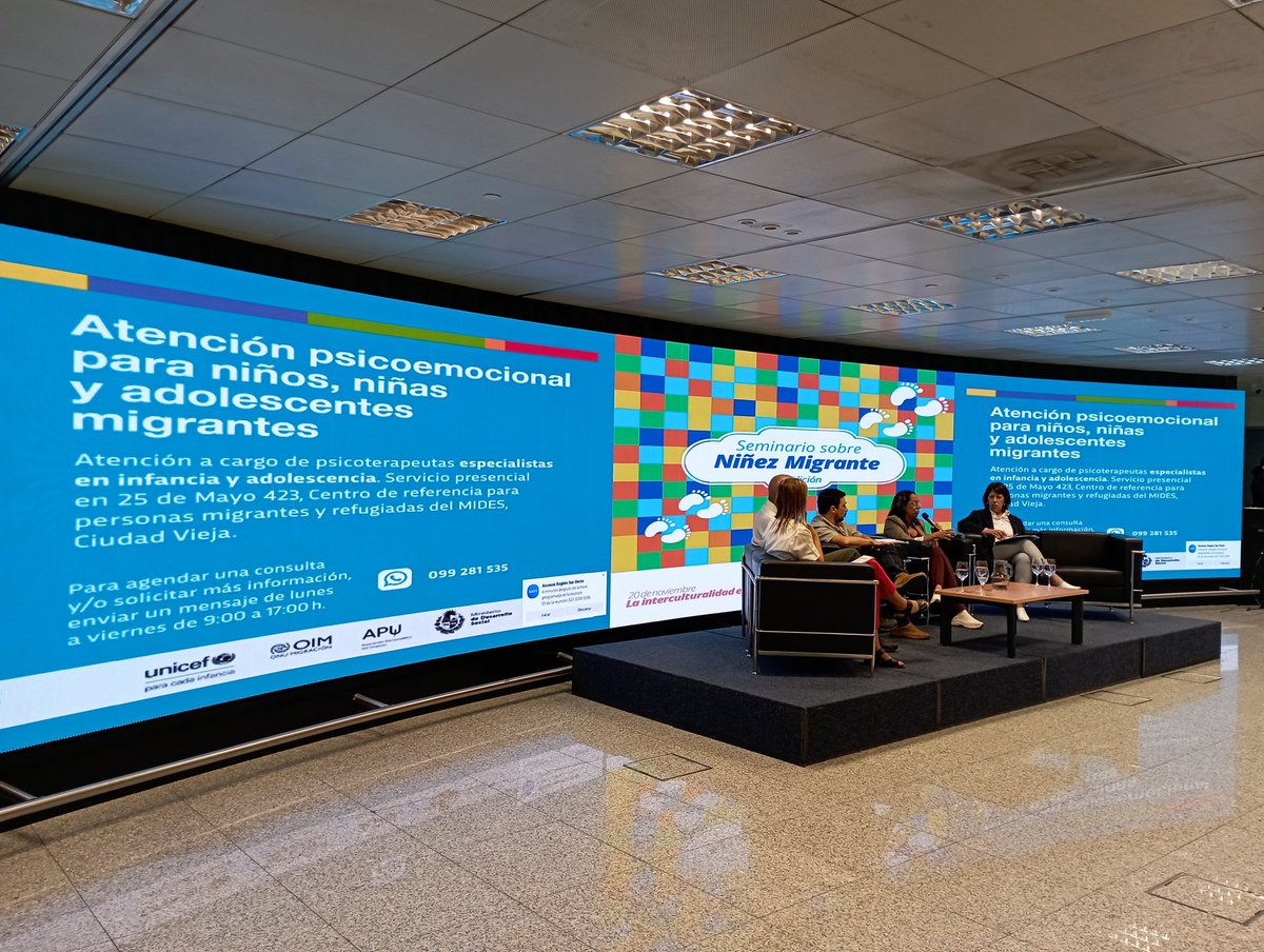 Sistema de Cuidados (@cuidadosuy) on Twitter photo #Ahora | Segunda edición del seminario “Los Derechos de niños, niñas y adolescentes no tienen fronteras”, que en esta ocasión lleva por título: La interculturalidad en juego.
🤝 El evento es organizado por <a href="/midesuy/">Ministerio de Desarrollo Social</a> e <a href="/inau_oficial/">INAU</a> y cuenta con el apoyo de <a href="/ONUmigration/">OIM - ONU Migration</a>. #Ahora | Segunda edición del seminario “Los Derechos de niños, niñas y adolescentes no tienen fronteras”, que en esta ocasión lleva por título: La interculturalidad en juego.
🤝 El evento es organizado por <a href="/midesuy/">Ministerio de Desarrollo Social</a> e <a href="/inau_oficial/">INAU</a> y cuenta con el apoyo de <a href="/ONUmigration/">OIM - ONU Migration</a>.