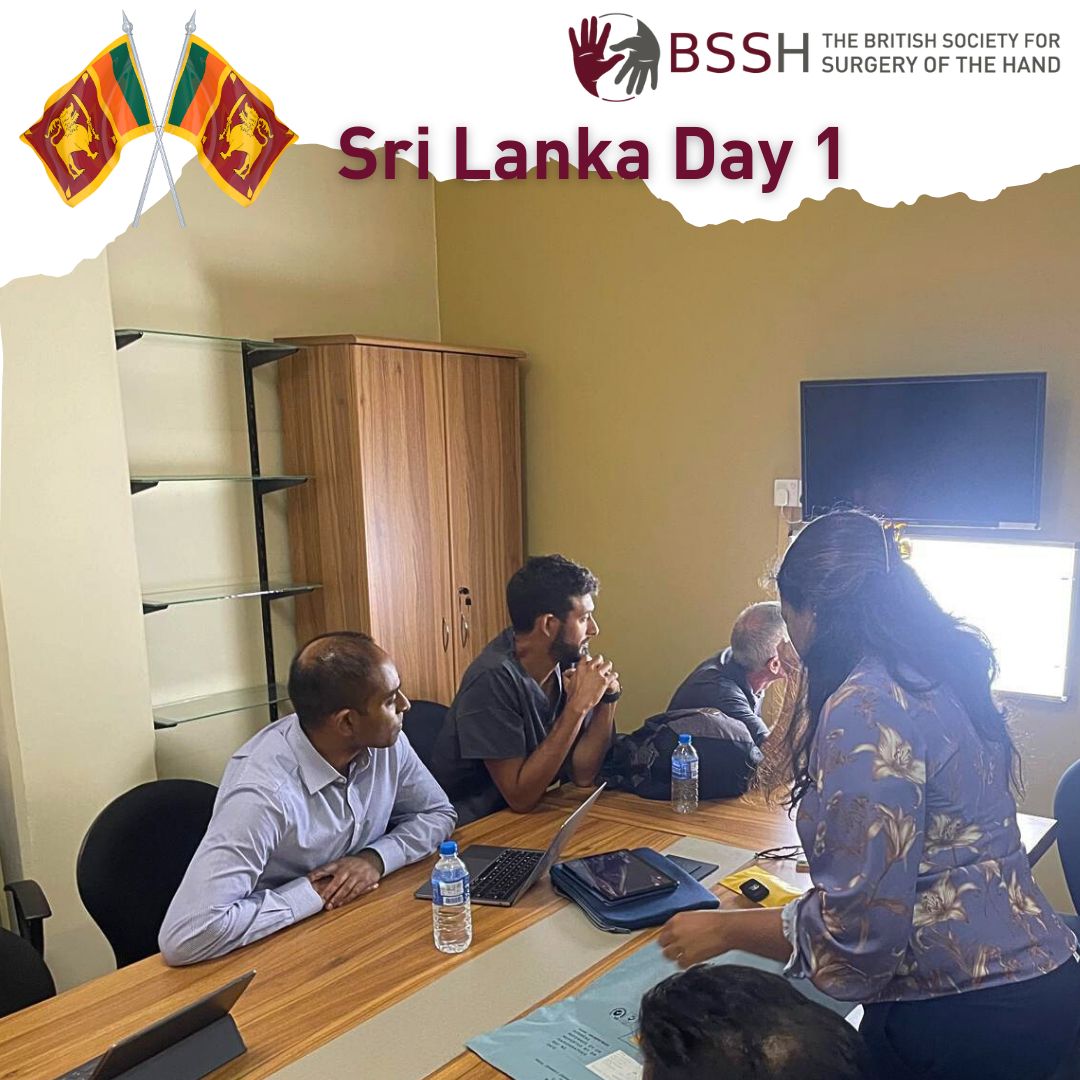 🌍✋ Day 1 in Sri Lanka!

Our BSSH team kicked off an inspiring week at the National Hospital, Colombo, with Dr. Melanie Amarasooriya, a top Orthopaedic Surgeon &amp; our Sri Lankan Hand Society link.

Stay tuned! 💪

#BSSH #HandSurgery #GlobalHealth #SriLanka #Collaboration