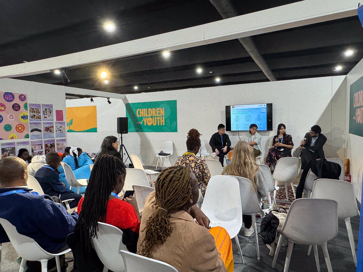 CSIofficials's tweet photo. #COP29 #Baku shines as @CSI_Climate, Climate Solutions Labs &amp; @ccil_hk unite for "Tech for Tomorrow" at C&amp;Y pavilion! Inspiring insights from Anchal Gautam, expertly moderated by Stan. Let's revolutionize #ClimateAction together! #CSILeadership #Azerbaijan https://t.co/bfujQQm3e6