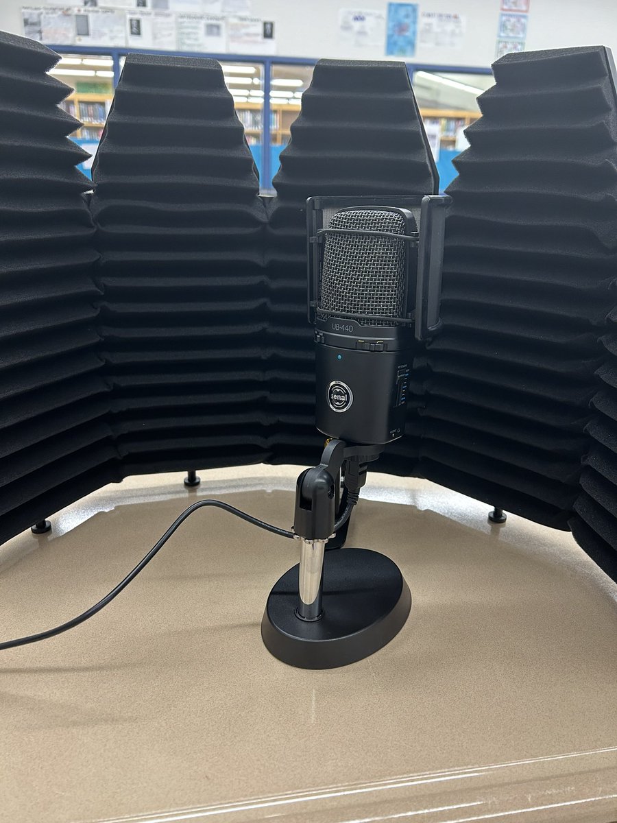 We are recording our National History Day podcasts using this very cool and high tech setup! Thank you <a href="/SamiraSalzberg/">Samira Salzberg</a> for letting us borrow the equipment! <a href="/esundb/">eric sundberg</a> #nationalhistoryday2025